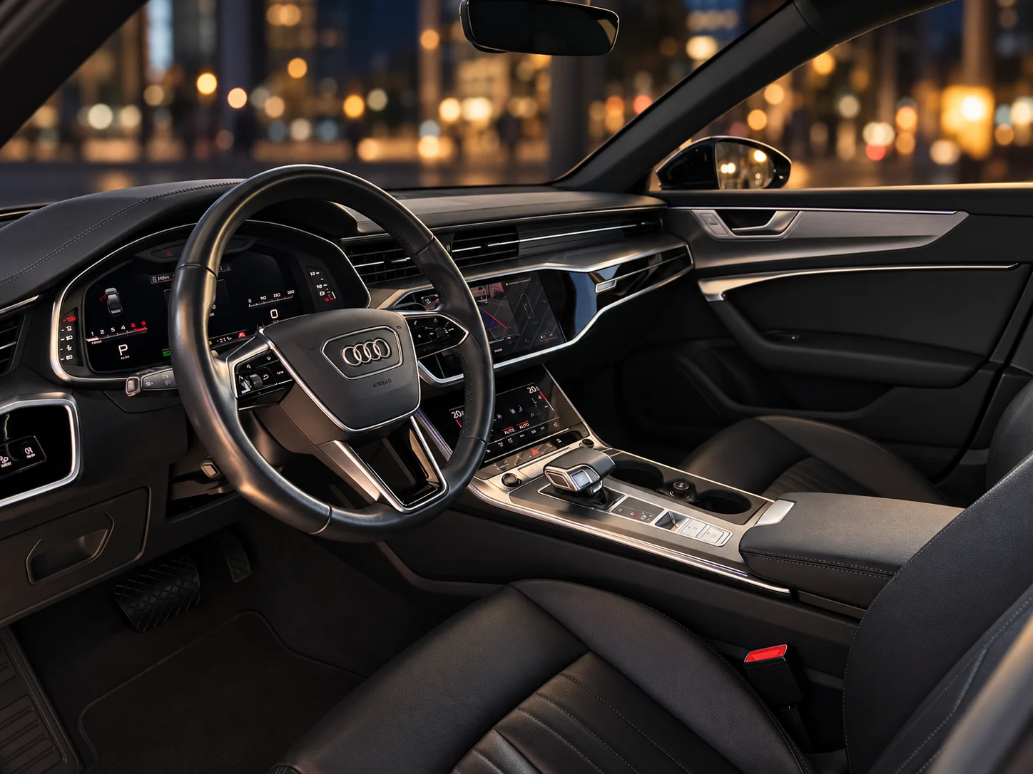 Habitacle de l’Audi Business Car